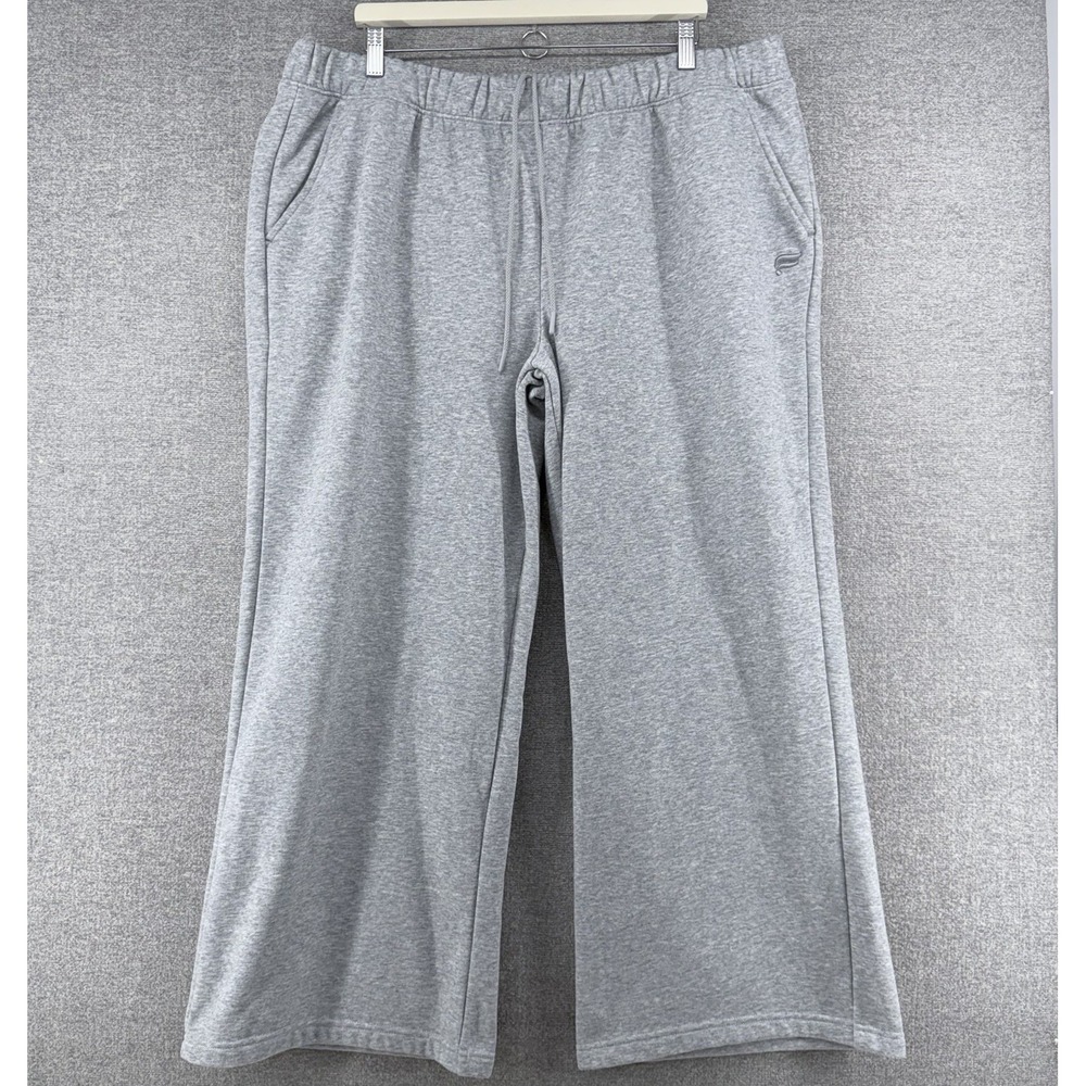 Fabletics Wide Leg Sweatpants Women Size XXL Gray Activewear